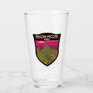 Machu Picchu Peru Travel Art Retro Glass