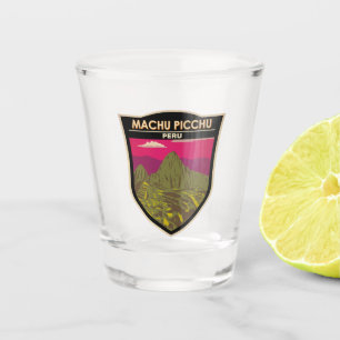 Machu Picchu Peru Travel Art Retro Shot Glass