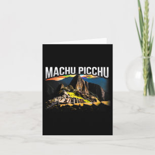 Machu Picchu Peru Travel Hiking Souvenir Gift Card