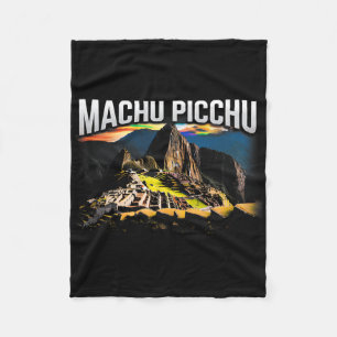 Machu Picchu Peru Travel Hiking Souvenir Gift Fleece Blanket