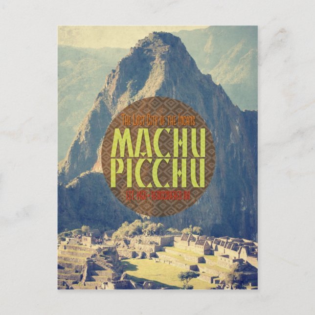 Machu Picchu Peru Travel Postcard (Front)