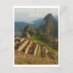Machu Picchu Peru, Travel Postcard