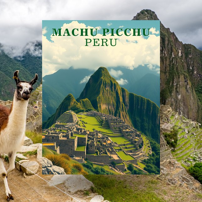 Machu Picchu Peru Travel Postcard (Machu Picchu Peru Travel Postcard)