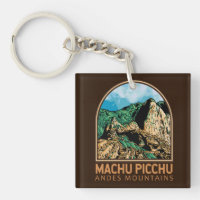 Machu Picchu Peru Vintage Emblem