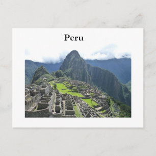 Machu Picchu postcard