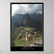 Machu Picchu Poster (Seven Wonders of the World)