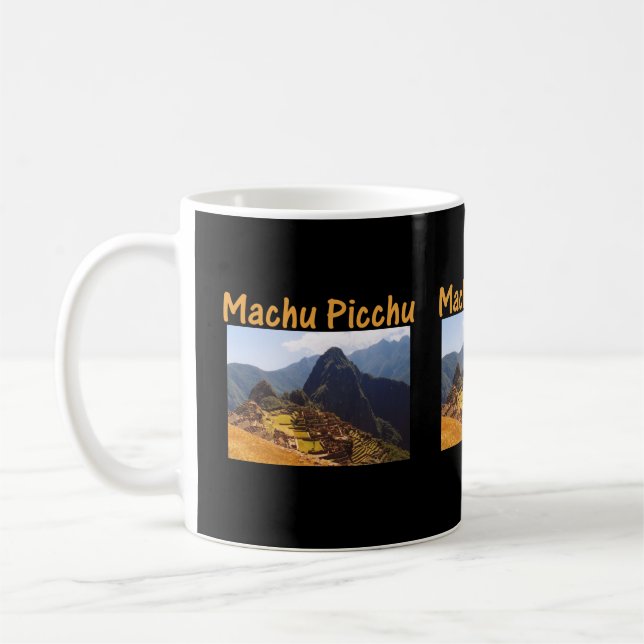 Machu Picchu Ruins Peru Sunrise Coffee Mug (Left)