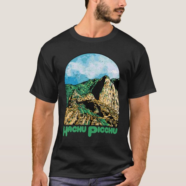 Machu Picchu Souvenir Peru Ruined city South Ameri T-Shirt (Front)