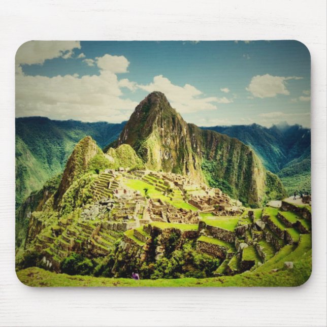 Machu Picchu stylised Mouse Mat (Front)
