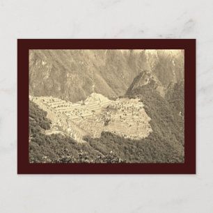 Machu Picchu Vintage Postcard