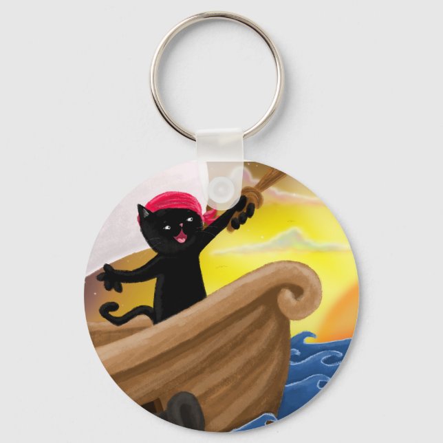Machu the Sailor Keychain (Front)