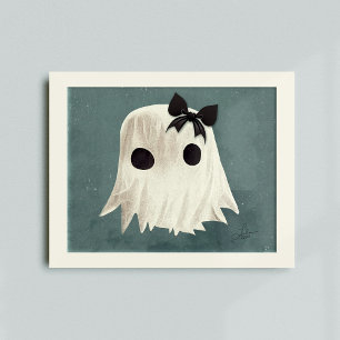 Macie The Friendly Ghost • 2022 Halloween Art Poster