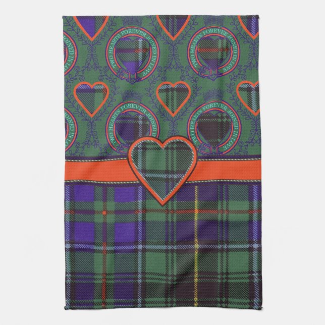 Macinnes Scottish tartan Tea Towel (Vertical)