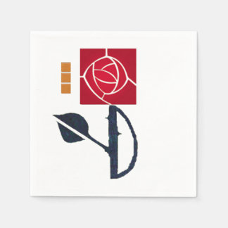 MacIntosh Red Rose Paper Napkins