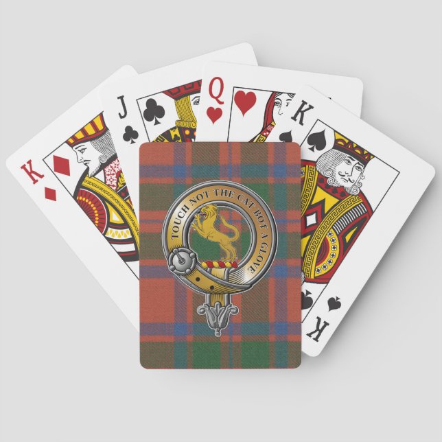 MacIntosh Tartan & Badge Playing Cards (Back)