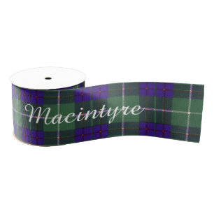 Macintyre clan Plaid Scottish tartan Grosgrain Ribbon