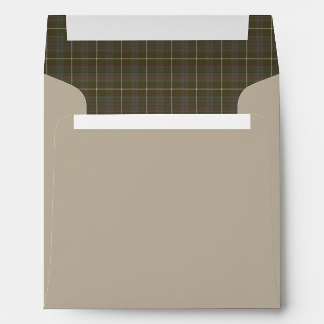 MacIntyre Hunting Weathered Scottish Tartan  Envelope (Back (Bottom))