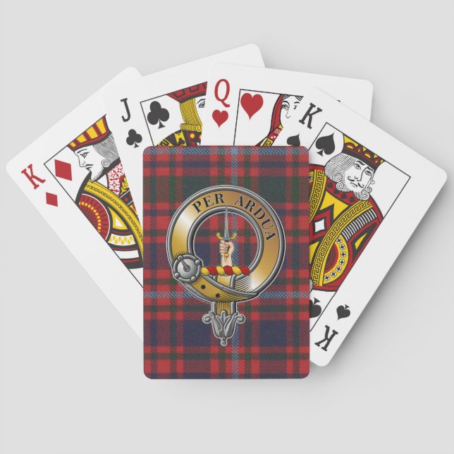 MacIntyre Tartan & Badge Playing Cards (Back)