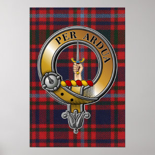 MacIntyre Tartan & Badge Poster