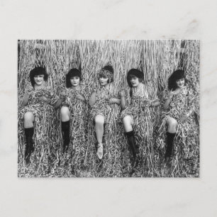 Mack Sennett Girls, 1918 Postcard