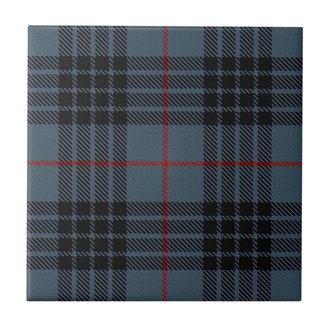 MacKay Blue Tartan Tile (Front)