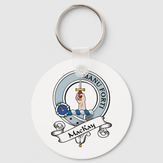 MacKay Clan Badge Key Ring (Front)