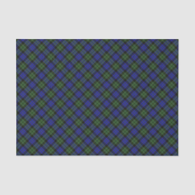 Mackay Clan Tartan Scottish Plaid Tissue Paper (Front)