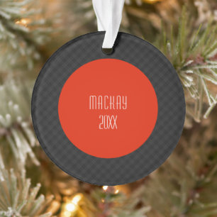 MacKay Marled Tartan Plaid Scottish Pattern Ornament