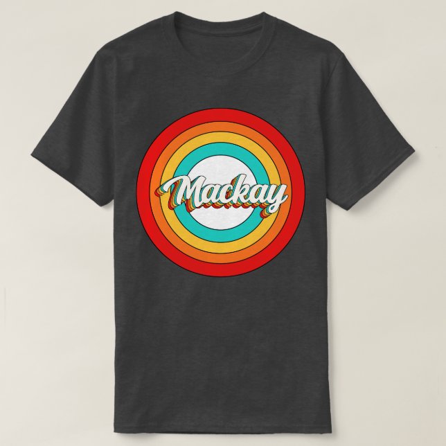 Mackay Name Shirt Vintage Mackay Circle (Design Front)