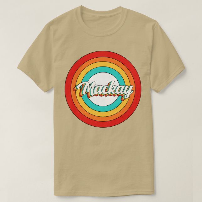 Mackay Name Shirt Vintage Mackay Circle (Design Front)