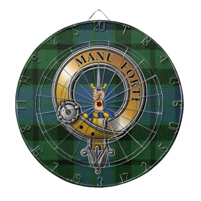 MacKay Tartan & Badge Dartboard (Front)