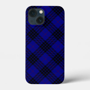 MacKay tartan blue black plaid iPhone 13 Mini Case