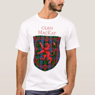 MacKay Tartan Scottish Plaid Lion Rampant T-Shirt
