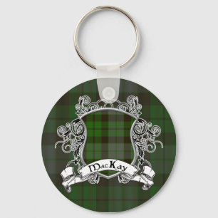 MacKay Tartan Shield Key Ring