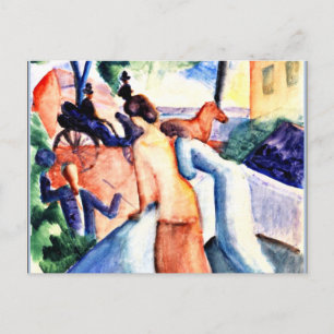 Macke - Greeting, fine art painting Postcard