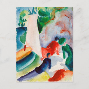 Macke - Picnic on the Beach Postcard