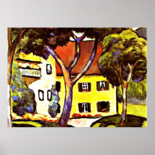 Macke - Staudacher's House at Tegernsee Poster