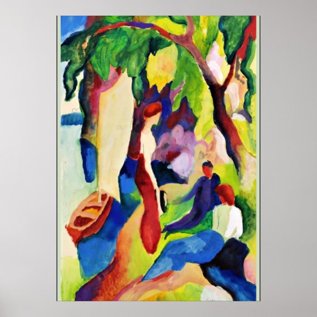 Macke - Women at the Lake Poster (Front)