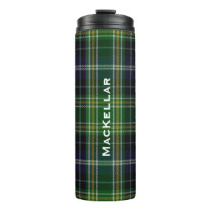 MacKellar Tartan Plaid Custom Thermal Tumbler