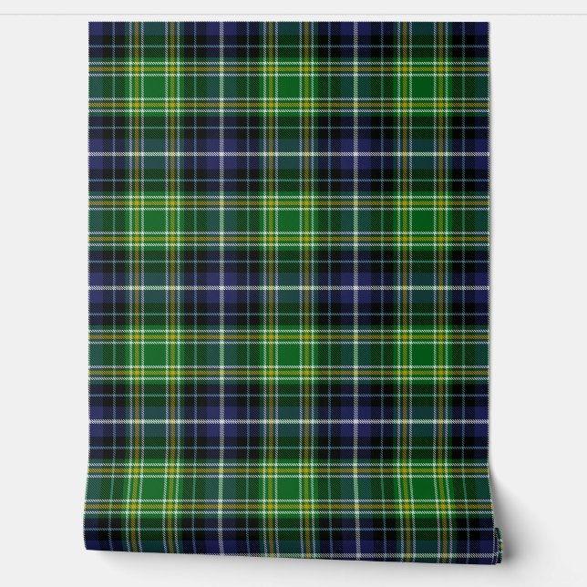 MacKellar Tartan Plaid Scottish Clan Wallpaper (Unrolling)