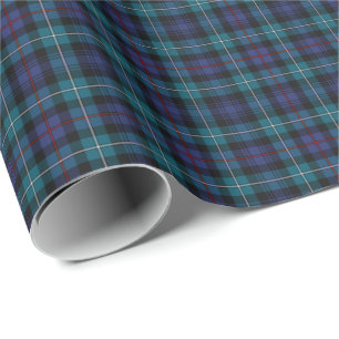 Mackenzie Clan Modern Tartan Wrapping Paper