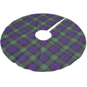 Mackenzie clan Plaid Scottish tartan Brushed Polyester Tree Skirt