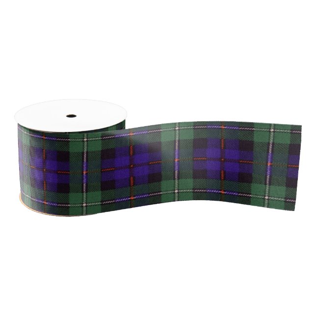 Mackenzie clan Plaid Scottish tartan Grosgrain Ribbon (Spool)
