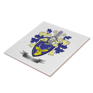 MacKenzie Family Crest Coat of Arms Tile
