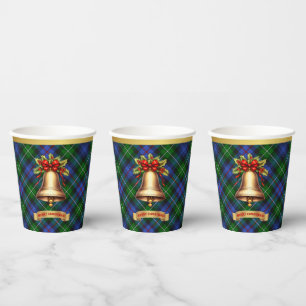 MacKenzie Personalised Tartan Christmas Paper Cups