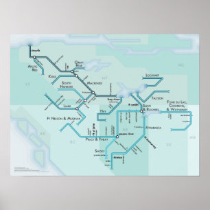 Mackenzie River System, 15 x 20 Poster