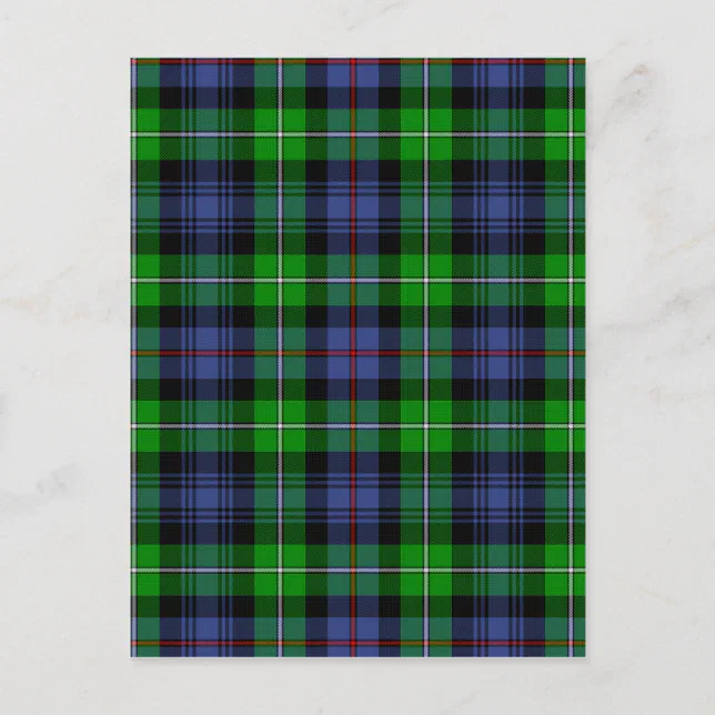 MacKenzie Tartan (aka Seaforth Highlanders Tartan) Postcard Zazzle