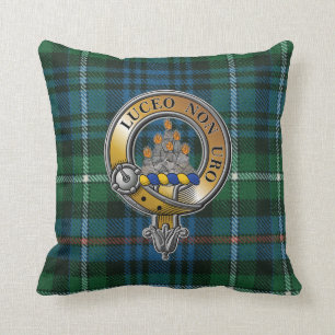 MacKenzie Tartan & Badge Cushion
