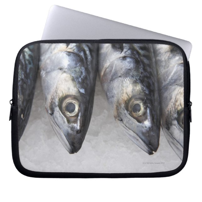 Mackerel fish, fresh catch of the day laptop sleeve (Front)