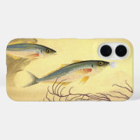 Mackerel Fish in the Ocean, Vintage Japonisme Art